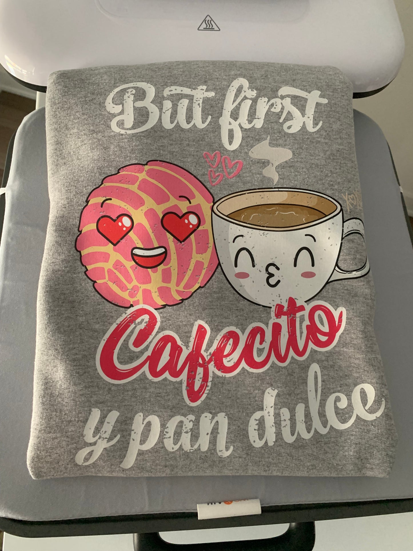 But First Cafecito y Pan Dulce Crewneck Sweater Style 1