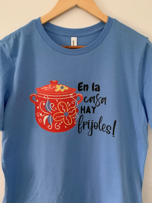 En La Casa Hay Frijoles Relaxed Short Sleeve Jersey Tee