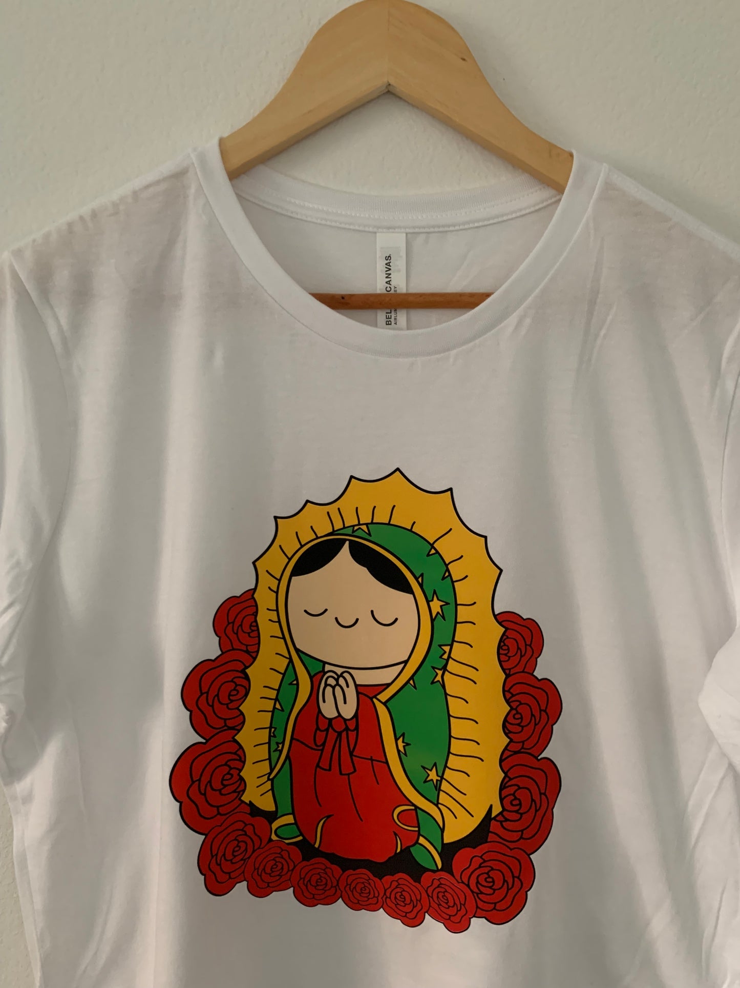 Virgencita Virgen De Guadalupe Nuestra Senora De Guadalupe Relaxed Short Sleeve Jersey Tee