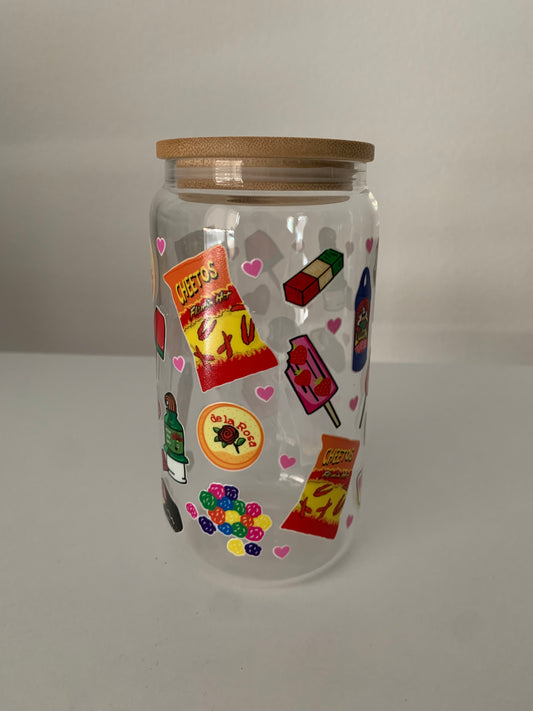 Mexican Candy 16 oz Glass Cup